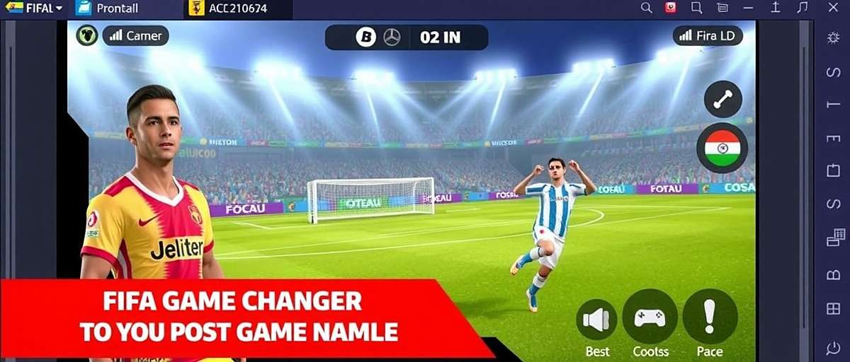 FIFA Mobile Game Changer - Indian Gameplay FIFA Mobile Game Changer gameplay showing Indian interface